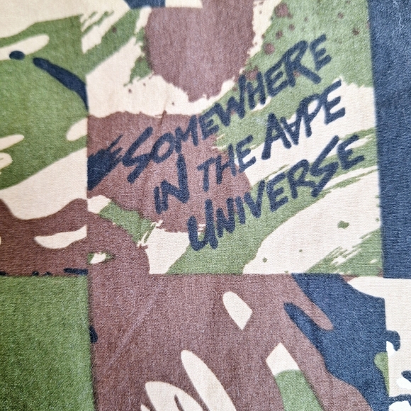 A Bathing Ape Brand " The Camo Ape" button-down short sleeve unity shirt size L. - Picture 14 of 16